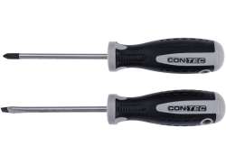 Contec PH2 Schroevendraaierset 6.5x100mm - Zwart