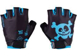 Contec Pirate Enfant Gants Noir/Neo Bleu - M