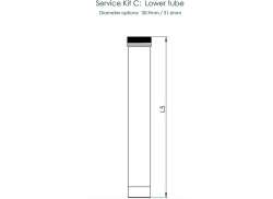 Contec 서비스 키트 C For.드롭-A-Gogo Ø30.9 100mm - 블랙