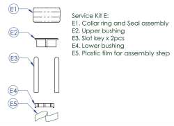 Contec Service Kit E For.Drop-A-Gogo - Black