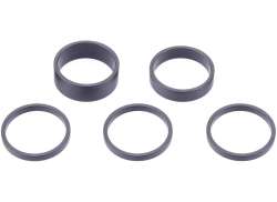 Contec Spaler Distanțier Set 1 1/2" 5/10/15mm Aluminiu - Negru