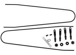 Contec Splash Protect DLX Spatbordstang Set 48/55mm - Zwart