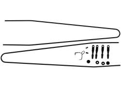 Contec Splash Protect Spatbordstang Set 35mm - Zwart
