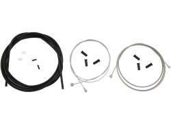 Contec Stop + Set Cabluri De Fr&acirc;nă &Oslash;1.5mm Față/Spate - Negru