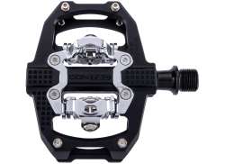 Contec Talon Pedaler SPD Aluminium - Sort/Sølv