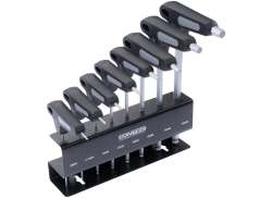 Contec TFP-250 Int&eacute;rieur Hexagonal Cl&eacute; 2-10mm 8-Pi&egrave;ces - Noir