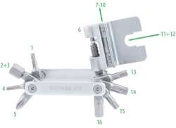 Contec TFR Striker 16 Multi-Verkt&oslash;y 16-Funksjoner - Svart