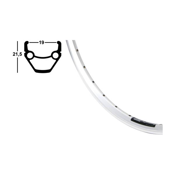 16 Inch Fietsvelgen Aluminium Dubbellaags - 36 Gaten Voor Bergfietsen En Elektrische Fietsen