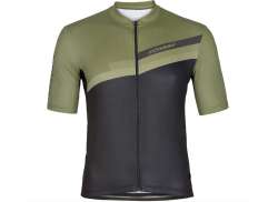 Conway Activ Complet Fermoar Tricou Cu M&acirc;necă Lungă Pentru Ciclism Ss Bărbați Verde/Negru - XS
