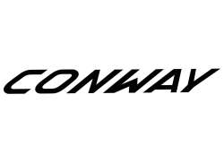 Conway Etiket Logo Schriftzug - Sort/Gennemsigtig