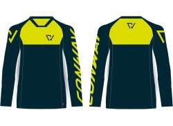 Conway Freeride Cykeltr&oslash;je Ls Dark Blue/Yellow