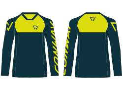 Conway Freeride Tricou Cu M&acirc;necă Lungă Pentru Ciclism Ls Dark Blue/Yellow