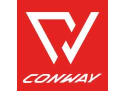 Conway Logo Aufkleber - Rot/Wei&#223;