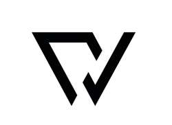 Conway Логотип Наклейка - Черный/Прозрачный