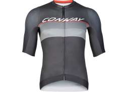 Conway Race Jersey Da Ciclismo Manica Corta Nero/Grigio