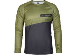 Conway Ride Tricou Cu M&acirc;necă Lungă Pentru Ciclism Green/Black