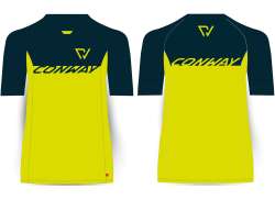 Conway Trail Koszulka Rowerowa Ss (Kr&oacute;tki Rekaw) Dark Blue/Yellow