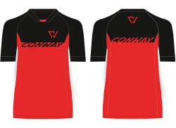 Conway Trail Tricou Cu M&acirc;necă Lungă Pentru Ciclism Ss Negru/Roșu - M