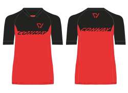 Conway Trail Tricou Cu M&acirc;necă Lungă Pentru Ciclism Ss Negru/Roșu - M