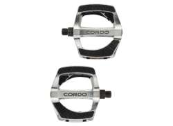 Cordo E-自行车 脚踏 抗-滑 铝 - 银色