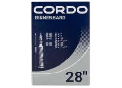 Cordo インナー チューブ 27/28x1 1/8-1 5/8 x 1 3/8&quot; Pv 40mm - ブラック