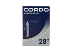 Cordo インナー チューブ 28 x 1 1/2 - 1 1/2 x 1 5/8" Dv 40mm - ブラック