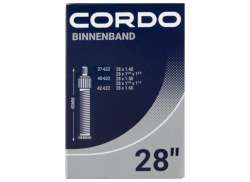 Cordo インナー チューブ 28 x 1.40 - 1.60" 40mm Dv - ブラック
