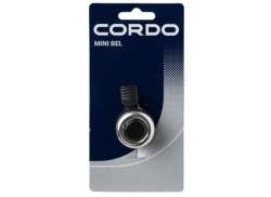 Cordo Mini Bicycle Bell Ø27mm Brass - Silver/Black