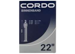 Cordo 내부 튜브 22 x 1 3/8 En - 1 3/8&quot; 40mm Dv - 블랙