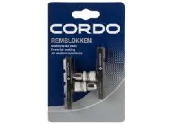 Cordo Remblokken V-Brake 60mm - Zwart/Zilver