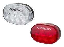 Cordo Sada Světel LED Baterie - Červen&aacute;/B&iacute;l&aacute;