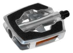 Cordo Sandblock Pedals Anti-Slip Aluminum - Silver
