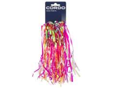 Cordo Streamer 3 Frange Per Bici - Rosa/Giallo