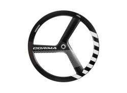 Corima 3 Aero Spokes Forhjul 28&quot; Kulstof TTB CER - Sort/Hvid