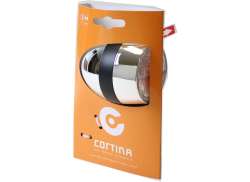 Cortina Amsterdam Forlygte Batterier - Krom/Sort