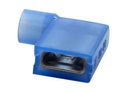 Cortina Conector De Cable 6.3 x 0,8/2.5mm Angulado - Azul
