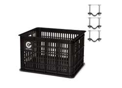 Cortina Dubai Bicycle Crate Incl. Attachment 29,5L - Black