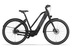 Cortina E-Blau E-Bike Damen 28\" 57cm 7F Belt - Matt Schwarz