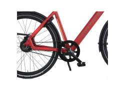 Cortina E-Lett E-Bike Herre 28" 61cm - Matt Traffic Rød