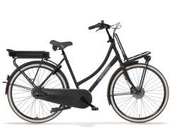 Cortina E-U4 Транспортировочный E-Велосипед Женщины 28" 57cm 7S - Черный Матовый