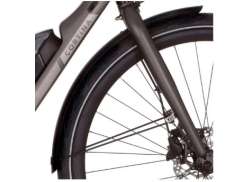 Cortina Front Mudguard 28\" For. E-Mozzo - Jet Black Mat