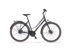 Cortina Mozzo Bicicleta De Mujer 28&quot; 56cm 8V Correa De Transmisi&oacute;n - Negro/Marr&oacute;n