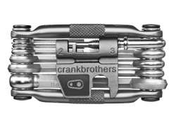 Crankbrothers 多功能工具 Hi-Ten 钢 17 零件 - 银色