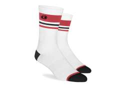 Crankbrothers Icon MTB Cycling Socks White/Red - L/XL 42-47