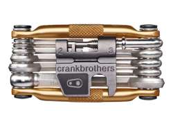 Crankbrothers Multiklíč Hi-Ten Ocel 17 Součástky - Zlatá