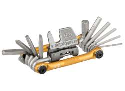 Crankbrothers Multitool Hi-Ten Steel 17 Parts - Gold