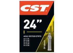 CST Indre Slange 24x1.75/2.125-1 3/8 Dunlop Ventil 48mm
