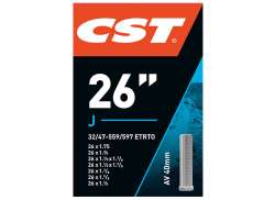 CST Indre Slange 26x1.75 - 1 1/4 Bil Ventil 40mm