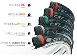 CST 타이어 Xpedium One 28 x 1 5/8 x 1 3/8 브레이커 반사.