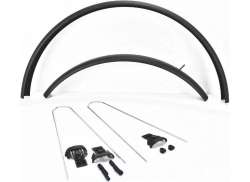 Curana Apollo Spatbordset 28\" 55mm Aluminium - Zwart